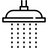 Icon van een koperen douchekop